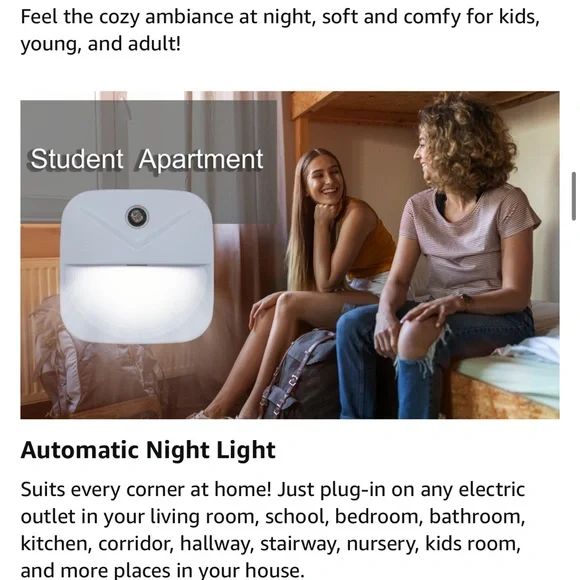 Led nightlight 6 Pack Night Light Plug in, White LED Nightlights new - Picture 5 of 6